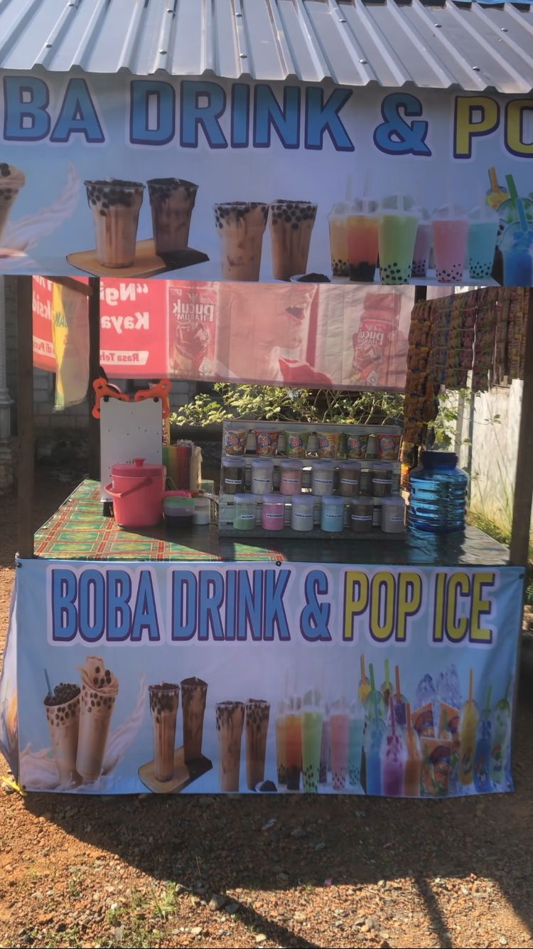 Minuman Boba Drink dan Pop ice